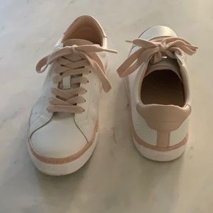 J CREW Women’s Trainers. White/Pink Sz. 7